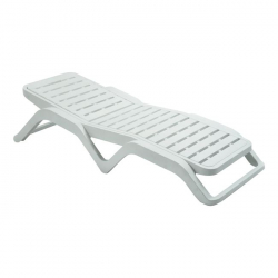 SCIROCCO ΞΑΠΛΩΣΤΡΑ ΠΛΑΣΤΙΚΗ ΑΣΠΡΗ 71x187x45cm