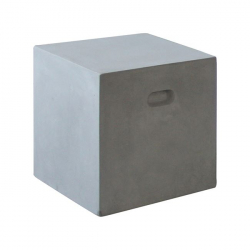 CONCRETE CUBIC ΣΚΑΜΠΩ CEMENT GREY 37x37x40cm