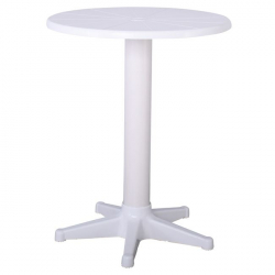 GAZ Τραπέζι PP Άσπρο Φ60cm H.73cm
