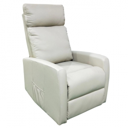 Πολυθρόνα ArteLibre Relax Με Ανύψωση BLUEBELL Taupe PU 65x92x106cm