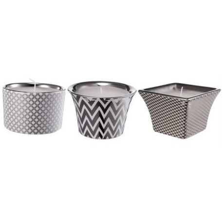 ΚΕΡΙΑ "HERRINGBONE" ΣΕΤ/3 ΚΕΡΑΜΙΚΟ ΛΕΥΚΟ/ΜΑΥΡΟ 10x10x7cm ΚΕΡΙΑ "HERRINGBONE" ΣΕΤ/3 ΚΕΡΑΜΙΚΟ ΛΕΥΚΟ/ΜΑΥΡΟ 10x10x7cm