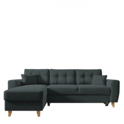 Καναπές Γωνιακός Αναστρέψιμη Γωνία JESSIE 235x160x85cm Σκούρο Γκρι
