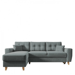 Καναπές Γωνιακός Αναστρέψιμη Γωνία JESSIE 235x160x85cm Ανοιχτό Γκρι