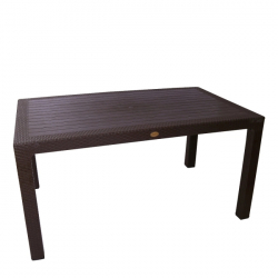 Τραπέζι Κήπου ArteLibre Eco Καφέ Ανακυκλωμένο PP 150x90x74cm