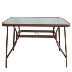 Τραπέζι Μεταλλικό ArteLibre SUN Καφέ 150x90x70cm