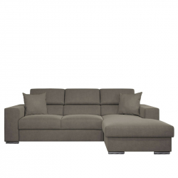 Καναπές Κρεβάτι Γωνιακός Δεξιά Γωνία ELOISE Taupe 260x170x75-90cm