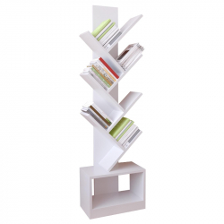 Βιβλιοθήκη ArteLibre BADRU Λευκό Μοριοσανίδα 40x19.5x150cm
