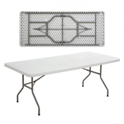 BLOW ΤΡΑΠΕΖΙ ΣΥΝΕΔΡΙΟΥ-CATERING ΛΕΥΚΟ ΠΤΥΣΣΟΜΕΝΟ 183X76Χ74