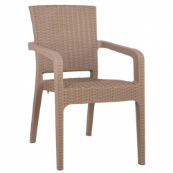 Καρέκλα Κήπου ArteLibre Μπεζ Rattan 58x55x87cm