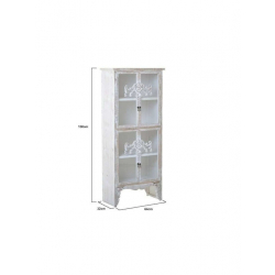 InArt ΒΙΤΡΙΝΑ ΞΥΛ. ΑΝΤ.ΝΑΤURAL/ΛΕΥΚΗ 64Χ32Χ150 cm