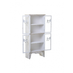InArt ΒΙΤΡΙΝΑ ΞΥΛ. ΑΝΤ.ΝΑΤURAL/ΛΕΥΚΗ 64Χ32Χ150 cm