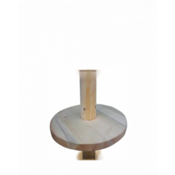 Pole-Φ40/8cm τραπεζάκι ιστού ξύλινο Φ40cm για ομπρέλα Φ80mm