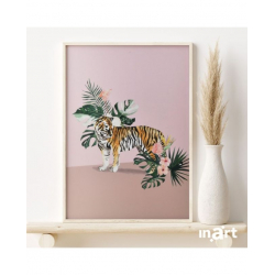 InArt ΠΙΝΑΚΑΣ PRINTED PL/MDF ΤΙΓΡΗΣ 40Χ50