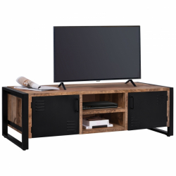 ΕΠΙΠΛΟ TV TURNER HM8189.11 ΜΕΤΑΛΛΟ και ΜΑΣΙΦ ΞΥΛΟ MANGO ΦΥΣΙΚΟ 160x45x51Υ εκ.