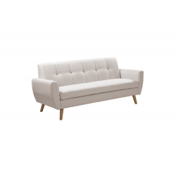 Καναπές Decency pakoworld 3θέσιος ύφασμα μπεζ 203x75x86εκ