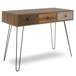 BOHO ΚΟΝΣΟΛΑ ΚΑΡΥΔΙ ΜΕ ΜΕΤΑΛΛΙΚΑ ΠΟΔΙΑ 100x50,5x74,5εκ