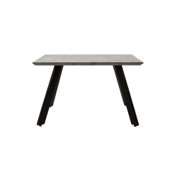 Philadelphia Τραπέζι επιφάνεια MDF γκρι cement-μαύρο 120x80x74,5 cm