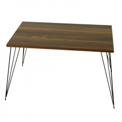 Baret Τραπέζι σαλονιού μελαμίνη καρυδί-μαύρο 72x45x43cm