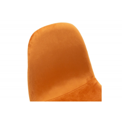 Καρέκλα Elsa βελούδο κεραμιδί-πόδια μαύρο 45x51x87cm