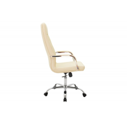 Καρέκλα γραφείου διευθυντή Paolo pu ivory 60x77x120/129cm