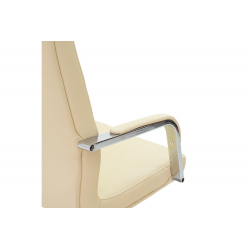 Καρέκλα γραφείου διευθυντή Paolo pu ivory 60x77x120/129cm