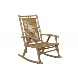 Πολυθρόνα κήπου Lacko pakoworld κουνιστή bamboo φυσικό 64x87x95εκ