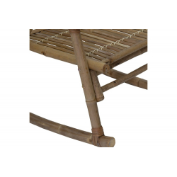 Πολυθρόνα κήπου Lacko pakoworld κουνιστή bamboo φυσικό 64x87x95εκ