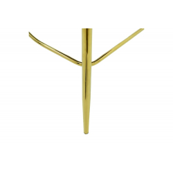 Σκαμπό μπαρ Nataly pakoworld βελούδο ροζ-μέταλλο χρυσό 52x51x100εκ