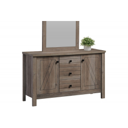 Μπουφές-τουαλέτα Tara pakoworld rustic oak 121x39.5x162εκ