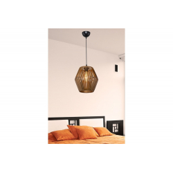 Φωτιστικό οροφής PWL-1119 pakoworld Ε27 καφέ Φ30x70εκ