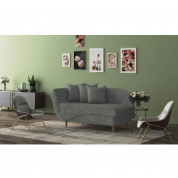 Καναπές ArteLibre DULCE Γκρι 161-190x72x78cm