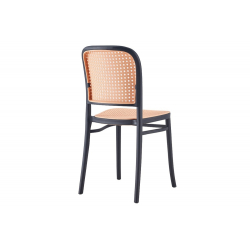 Καρέκλα Juniper pakoworld με UV protection PP μαύρο-μπεζ 51x40.5x86.5εκ. (40,5x51x86,5εκ)