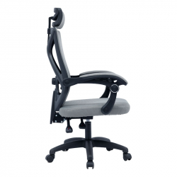 Καρέκλα γραφείου διευθυντή Seraphine pakoworld mesh γκρι (61x65x108εκ)