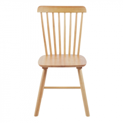 Καρέκλα Melia pakoworld rubberwood σε φυσική απόχρωση 45x51x87εκ