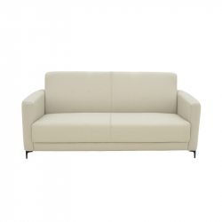 Καναπές τριθέσιος Sidica pakoworld PU σε μπεζ απόχρωση 185x82x81εκ
