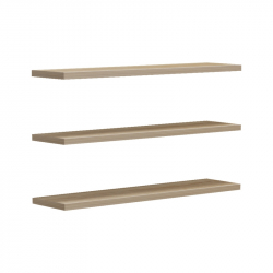 Ραφιέρα τοίχου Divar pakoworld σε sonoma απόχρωση 60x14.5x1.8εκ