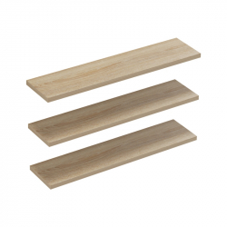 Ραφιέρα τοίχου Divar pakoworld σε sonoma απόχρωση 60x14.5x1.8εκ