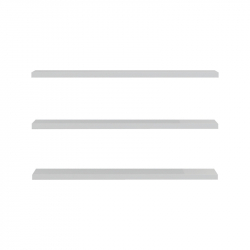 Ραφιέρα τοίχου Divar pakoworld σε λευκή απόχρωση 60x14.5x1.8εκ