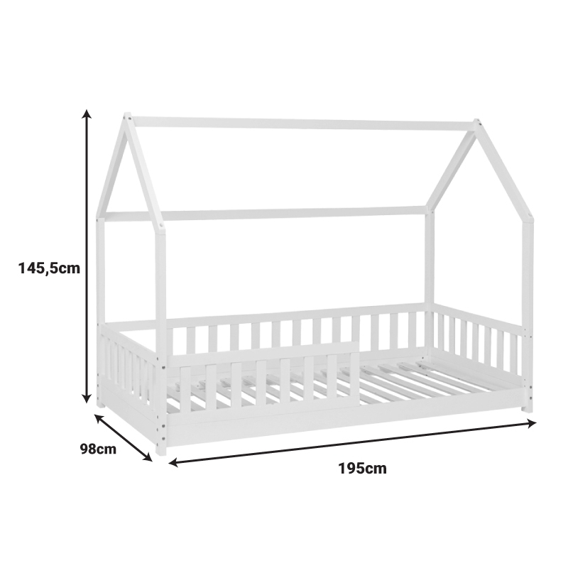 Παιδικό κρεβάτι Sleepy pakoworld ξύλο πεύκου σε λευκή απόχρωση 90x190εκ Παιδικό κρεβάτι Sleepy pakoworld ξύλο πεύκου σε λευκή απόχρωση 90x190εκ