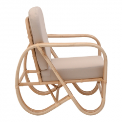 Σαλόνι Relmine-Siderty pakoworld σετ 3τεμ rattan σε φυσική απόχρωση (80x80x45εκ)