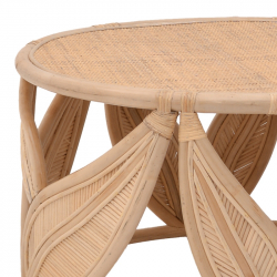 Σαλόνι Radictive-Siderty pakoworld σετ 3τεμ rattan σε φυσική απόχρωση (80x80x45εκ)