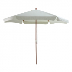 Ομπρέλα επαγγελματική Trigo  pakoworld ξύλο εκρού ύφασμα Φ3m (300x300x255εκ)