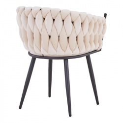 Πολυθρόνα Vivian pakoworld μπεζ βελούδο-πόδι μαύρο μέταλλο 61x55x80εκ Πολυθρόνα Vivian pakoworld μπεζ βελούδο-πόδι μαύρο μέταλλο 61x55x80εκ