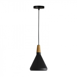 Φωτιστικό οροφής Jedren pakoworld μαύρο μέταλλο Φ18x27εκ