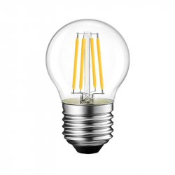 Λαμπτήρας LED G45 Bulb pakoworld 6W 2700K E27 clear (4,5x4,5x7εκ)