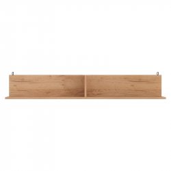 Ραφιέρα τοίχου Drowel pakoworld μελαμίνης σε oak απόχρωση 130x21.6x20εκ