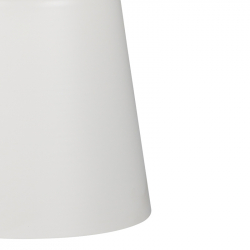 Τραπέζια σαλονιού Ginoze Inart σετ 2τεμ μέταλλο σε λευκή απόχρωση (70x70x40εκ)