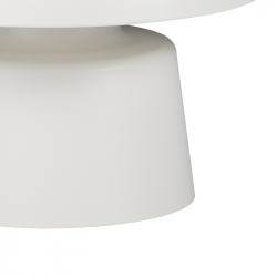 Τραπέζια σαλονιού Ginoze Inart σετ 2τεμ μέταλλο σε λευκή απόχρωση (70x70x40εκ)