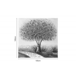Πίνακας σε καμβά Forestree I Inart 100x3x100εκ