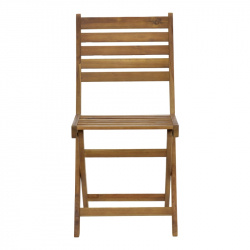Καρέκλα Fatel pakoworld πτυσσόμενη ξύλο ακακίας φυσικό 40x53x82εκ